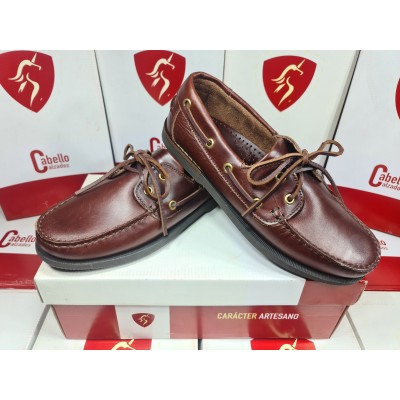 Naútico cordón color cuero